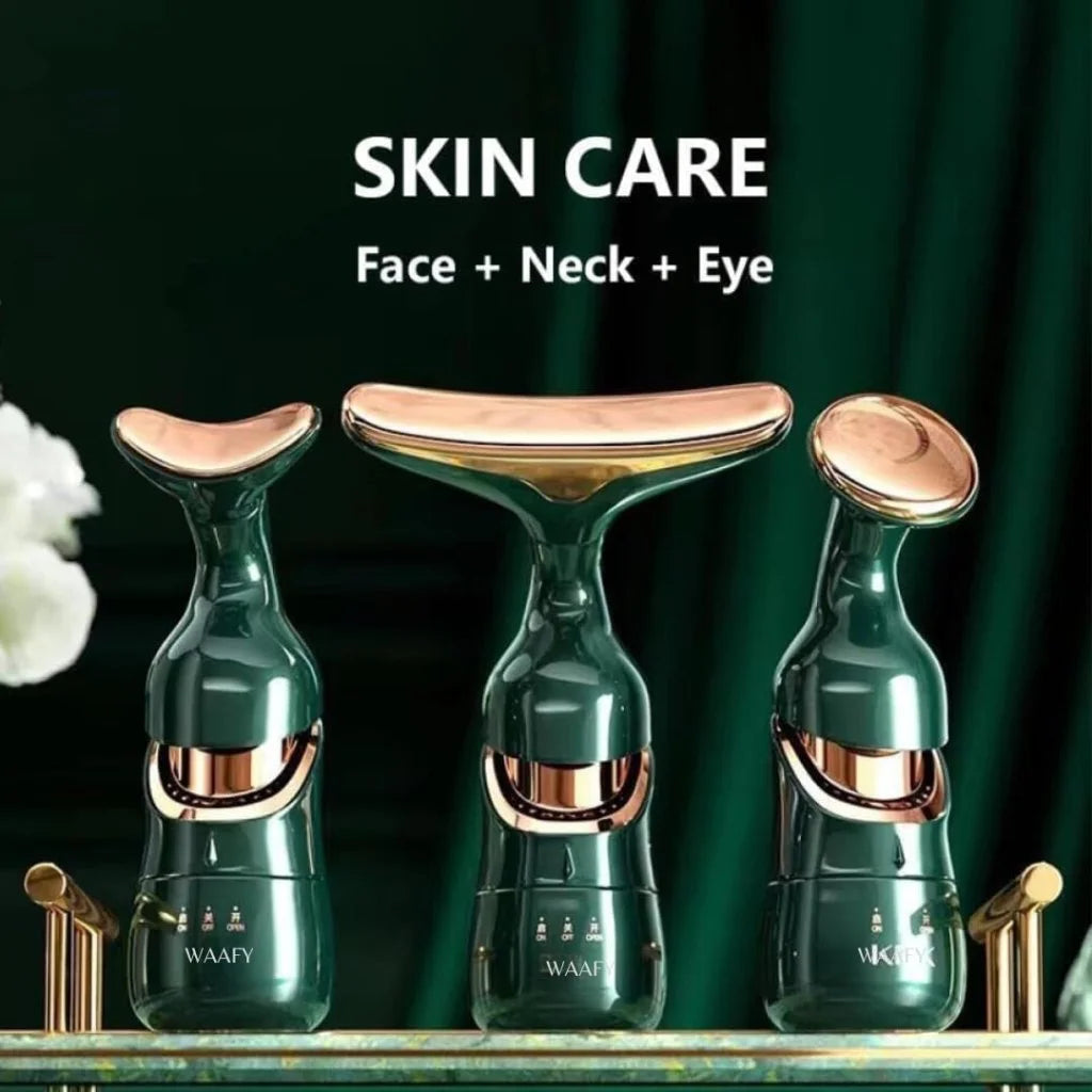3 in 1 Anti Wrinkles Face Neck Eyes Massager